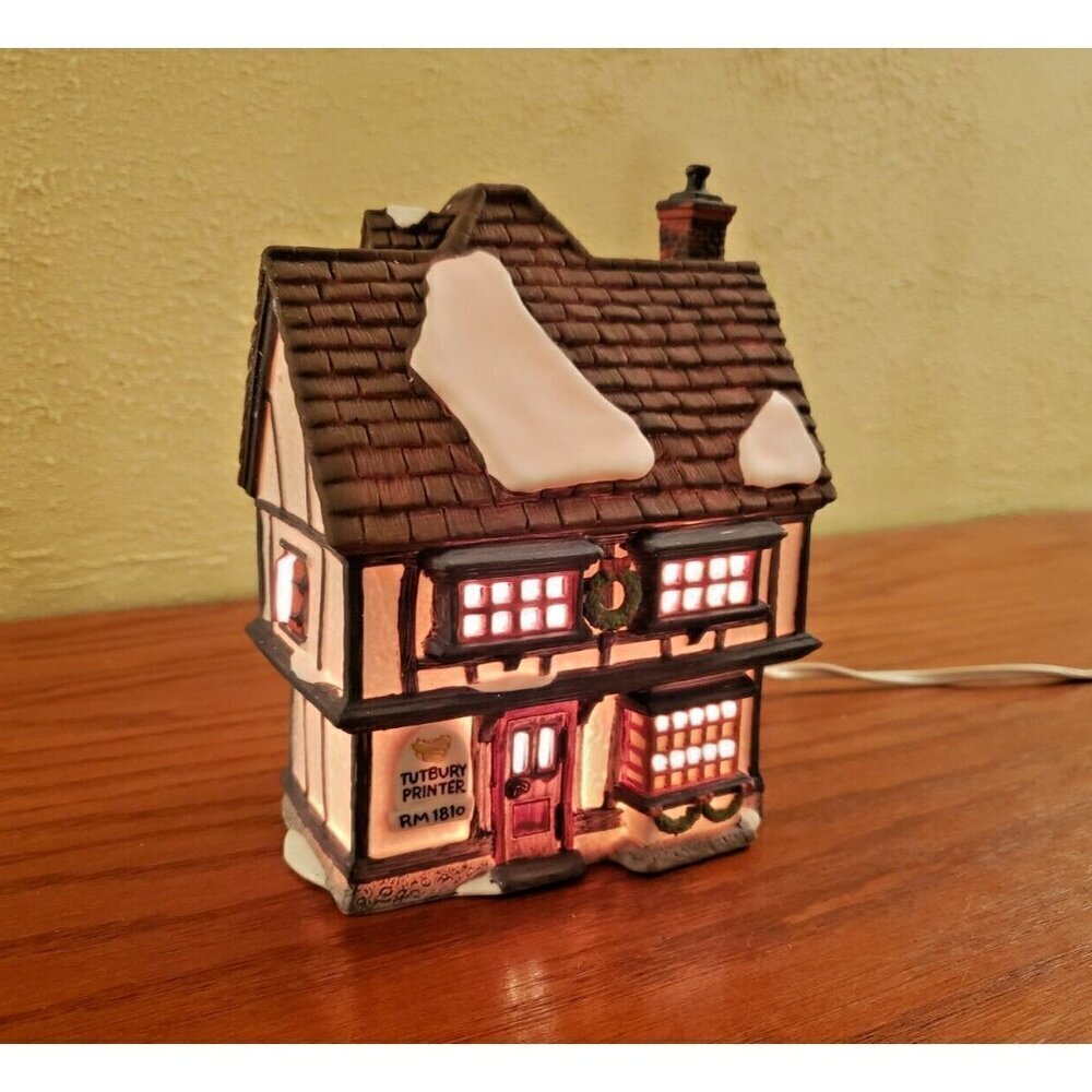 Department 56 Dept Heritage Village Collection Tutberry Printer Vintage 1996